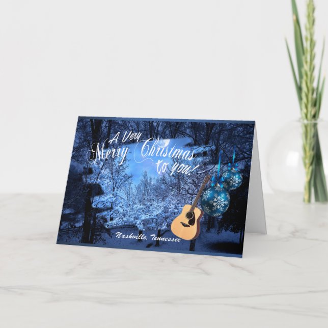 Carte Noël très Joyeux de Nashville (Devant)