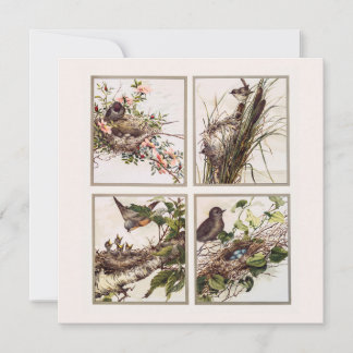 Carte Noël victorien Vintage traditionnel