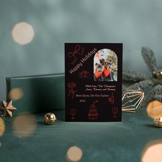 Carte Noël Whimsical manuscrit (Créateur téléchargé)