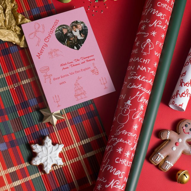 Carte Noël Whimsical manuscrit (Créateur téléchargé)