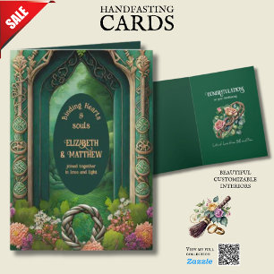 CARTE NOEUDS CELTIQUES IRLANDAIS PERSONNALISÉS