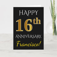 Noir, anniversaire de mariage d'or de Faux 16ème +