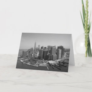 Carte Noir blanc New York City Skyline