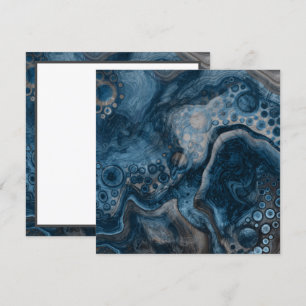 Carte Noir, Brown, gris et bleu Abstrait moderne