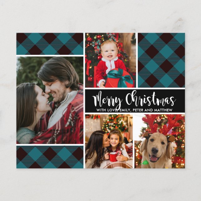 Carte Noir Buffalo Turquoise Budget Plaid (Devant)