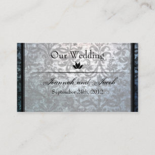 Carte noire de fantaisie de site Web de mariage
