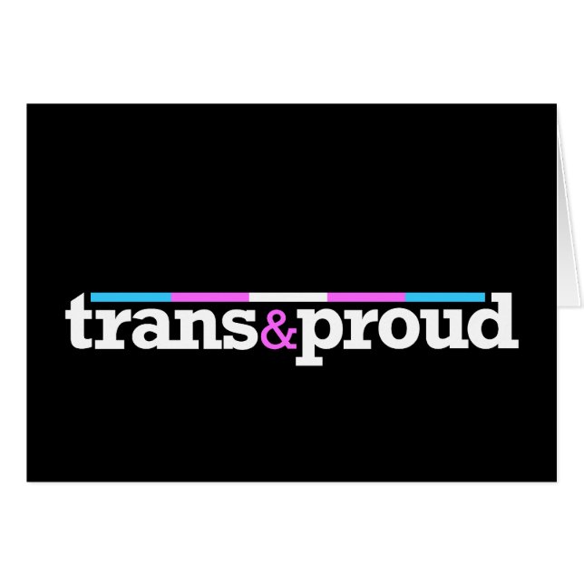 Carte noire de Trans&proud (Devant Horizontal)