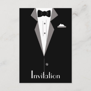 Carte noire et blanche d'invitation d'art de