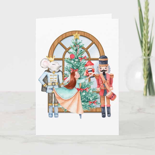 Carte Noisette de Noël Ballerina Mouse King (Devant)