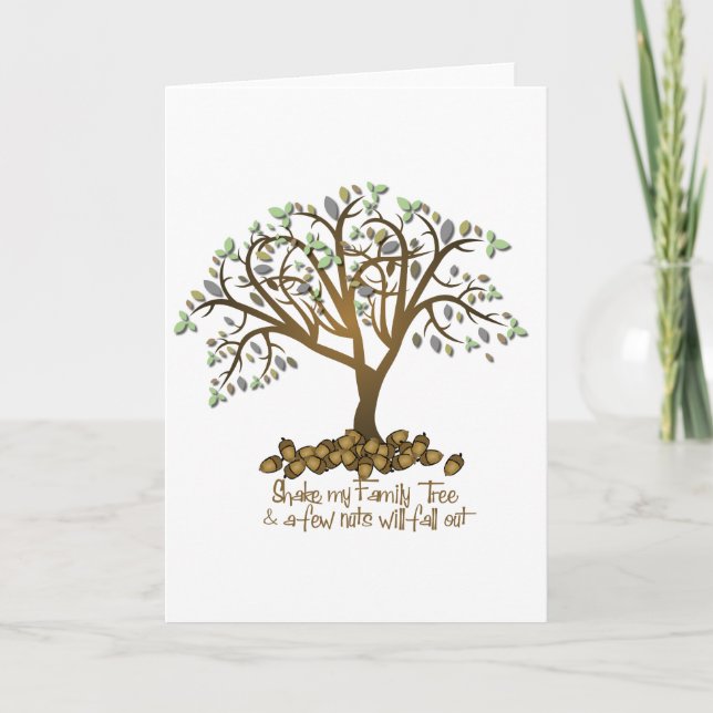 Carte Noix d'arbre familial (Devant)