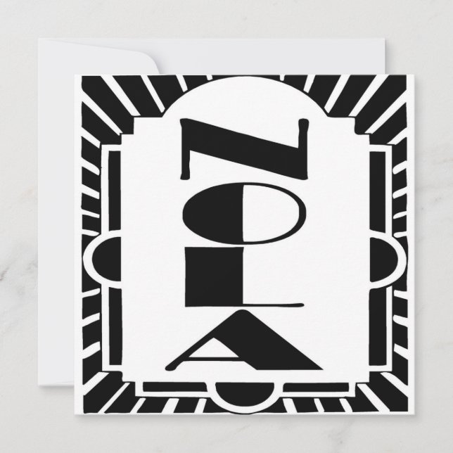 Carte NOLA Art Déco (Devant)