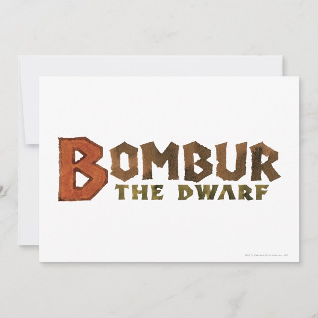 Carte Nom Bombur (Devant)