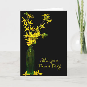 Carte Nom Day Forsythia Bouquet