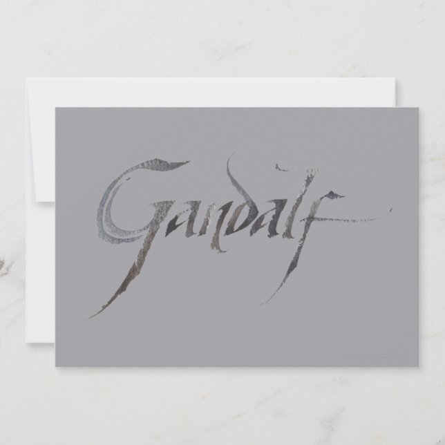 Carte Nom de Gandalf Texté (Devant)