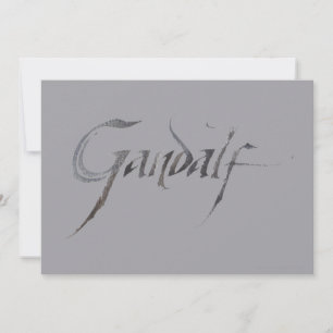 Carte Nom de Gandalf Texté