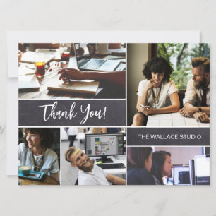 Carte Nom de la petite entreprise Collage photo personna