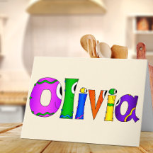 Nom du personnage de dessin "Olivia"