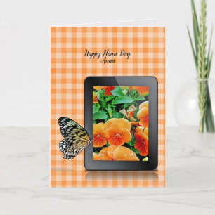 Carte Nom papillon de jour sur tablette électronique