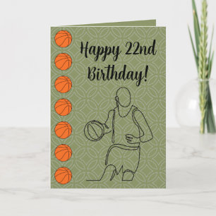 Carte Nom personnalisé Âge Sentiment Sport Basketball
