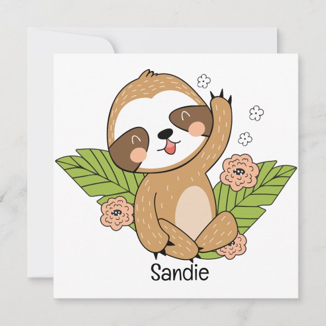Carte Nom personnalisé de la machine à sous pour bébé mi (Devant)