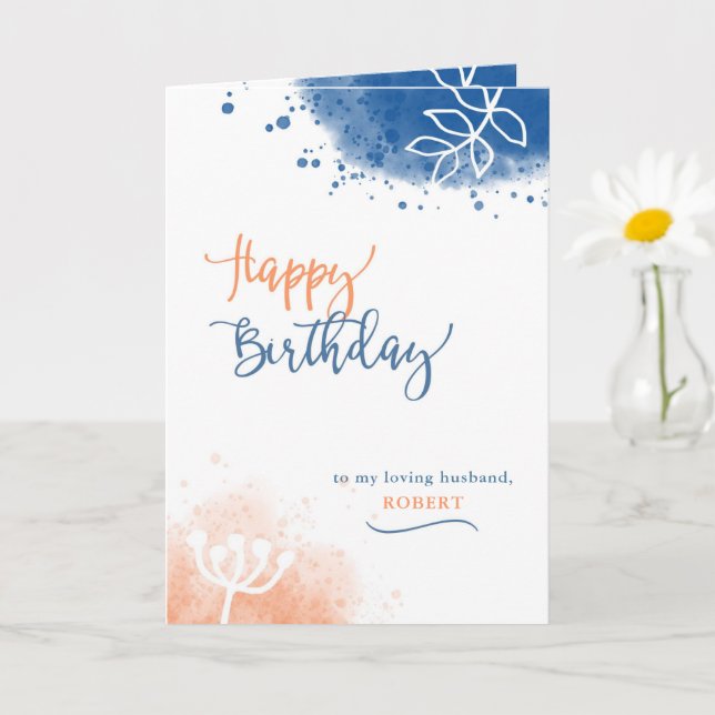 Carte Nom personnalisé et relation d'anniversaire (Petite plante)