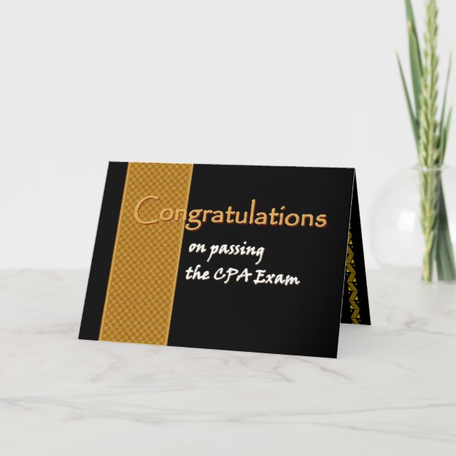 Carte NOM PERSONNALISÉ Félicitations - Examen CPA (Devant)