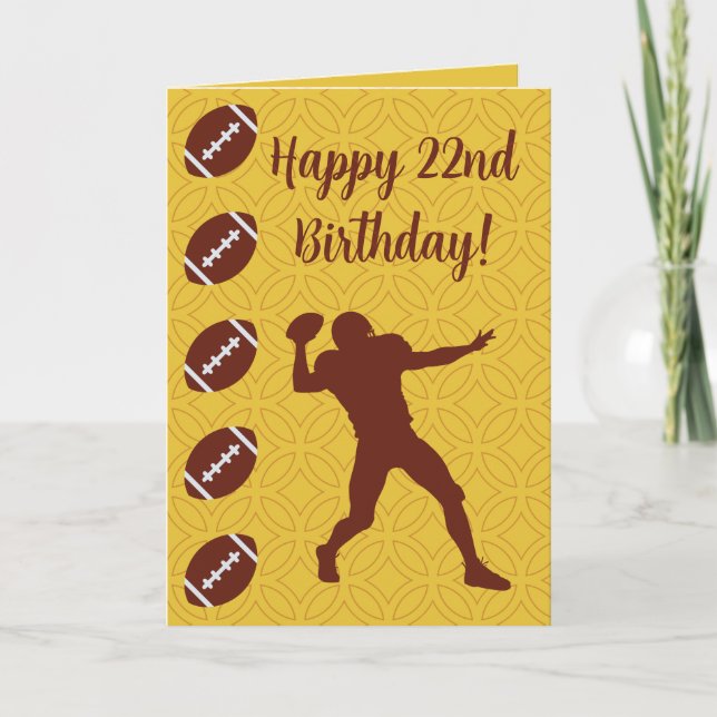 Carte Nom personnalisé Sentiment Sport Football (Devant)