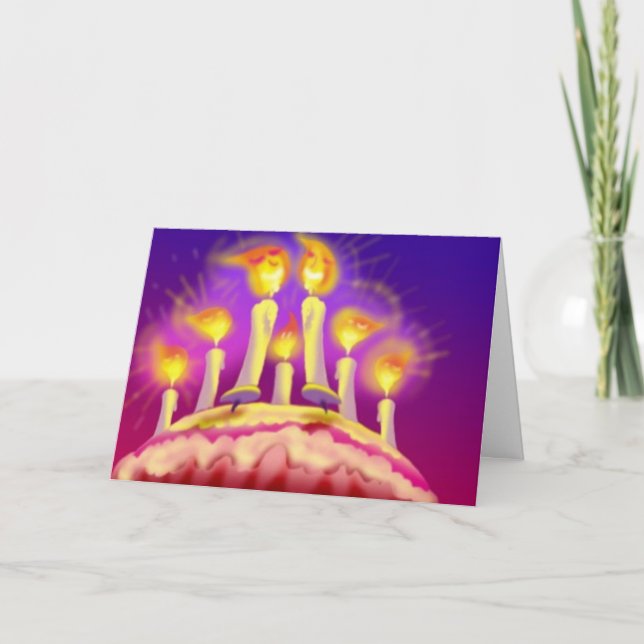 Carte Nombre de bougies Anniversaire (Devant)