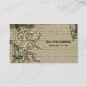 Carte nominative affligée d'obtention du diplôme