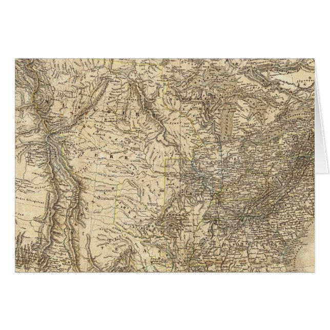 Carte nord-américaine (Devant horizontal)