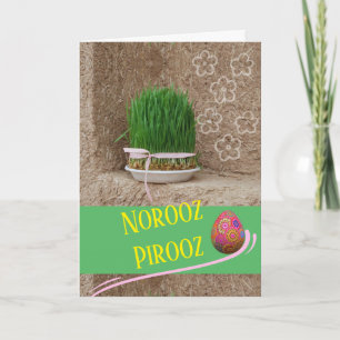 Carte Norooz Pirooz Nouvel An Persan Sabzeh