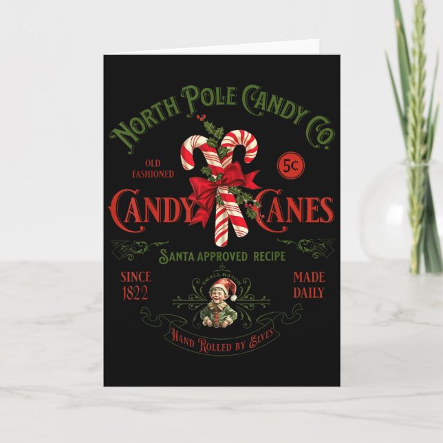 Carte North Le Candy Co Candy Cane Funny Christmas Xmas  (Devant)