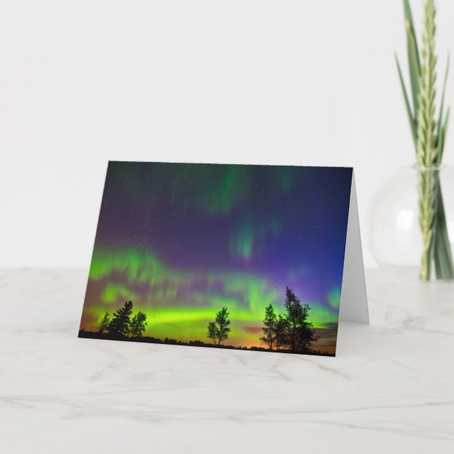 Carte Northern Lights | Manitoba Canada (Devant)