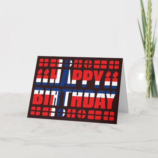Carte Norway Flag (Devant)
