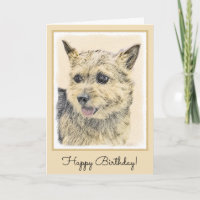 Norwich Terrier Peinture - Cute Original Chien Art