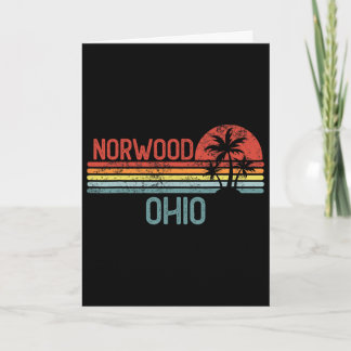 Carte Norwood Ohio Drôle Voyage Usa Ville Maison Racines