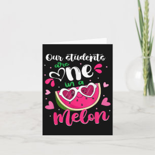 Carte Nos Étudiants Sont Un Dans Un Mélon Enseignant Wat