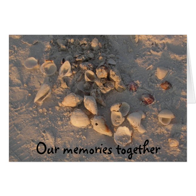 Carte - nos souvenirs ensemble (Devant horizontal)