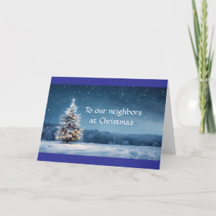 CARTE **NOS VOISINS** À **NOËL**