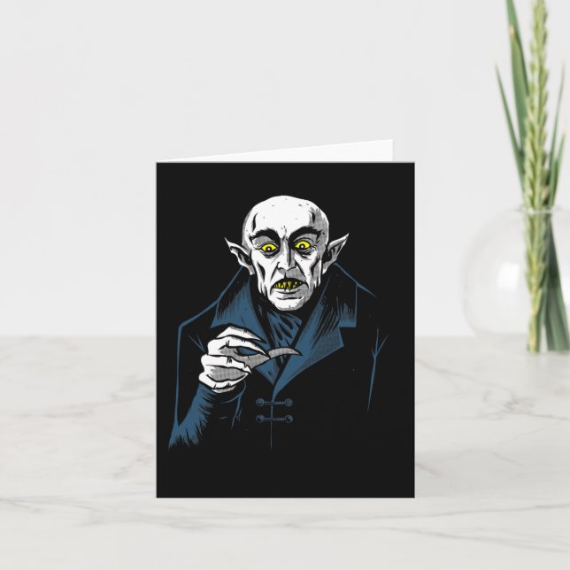 Carte Nosferatu Halloween Vampire Horreur Dracula (Devant)