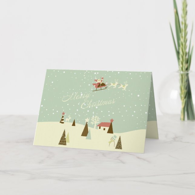 Carte Nostalgique de Noël (Devant)