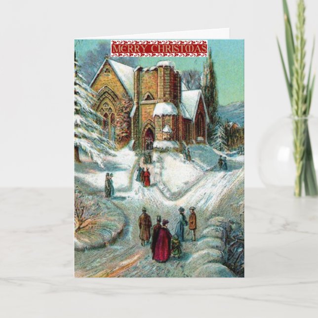 Carte Nostalgique de Noël (Devant)