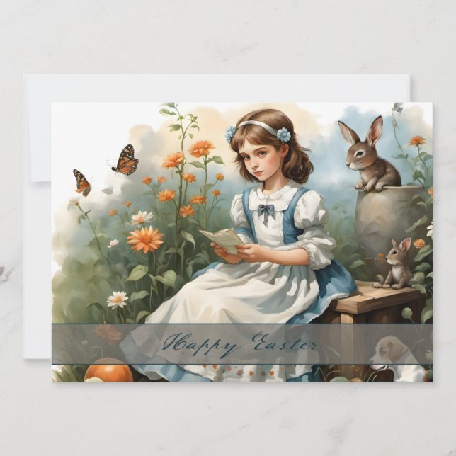 Carte Nostalgique de Pâques (Devant)