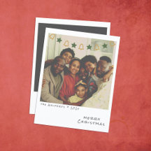 Carte Nostalgique Instant Photo Christmas