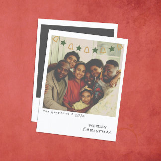 Carte Nostalgique Instant Photo Christmas