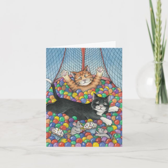 Carte Note d'anniversaire B & T #8 (Devant)