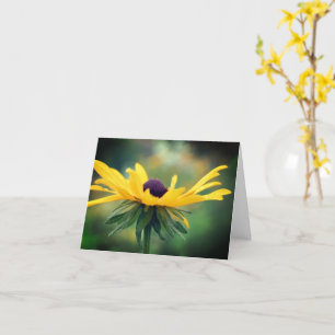 Carte Note de Fleur Suzanne à teint noir doux