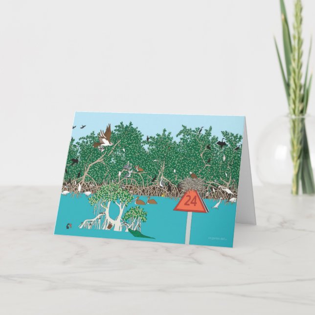 Carte Note de la Floride Mangroves (Devant)