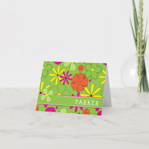 Carte Note de nom personnel super