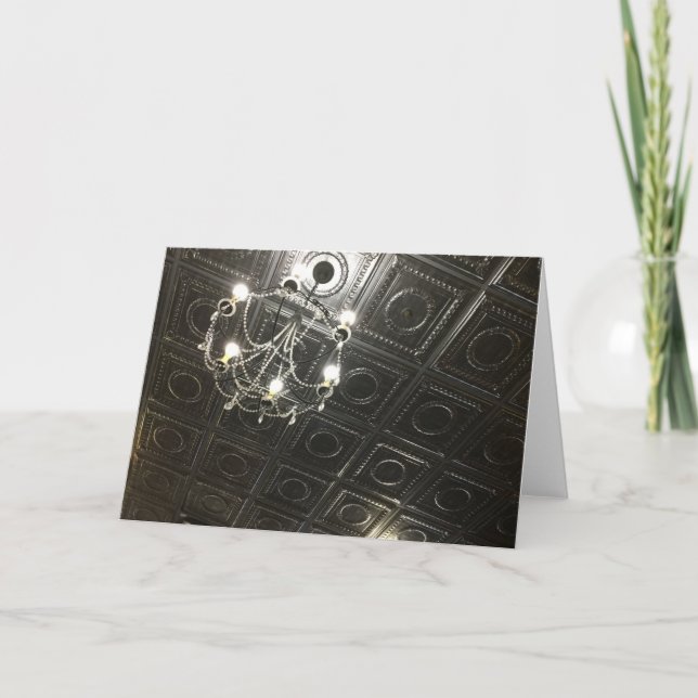 Carte Note en blanc de plafond à l'étain (Devant)
